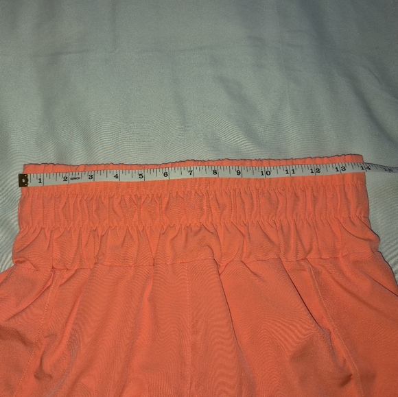 New In Vibrant Coral Athletic Shorts for Women Size Large - Picture 6 of 7